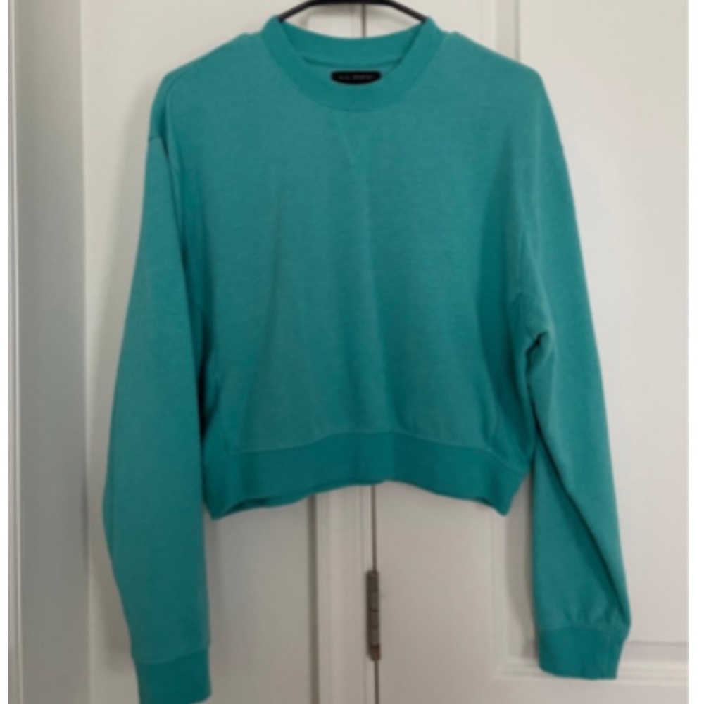 Pacsun Turquoise Cropped Crew Neck